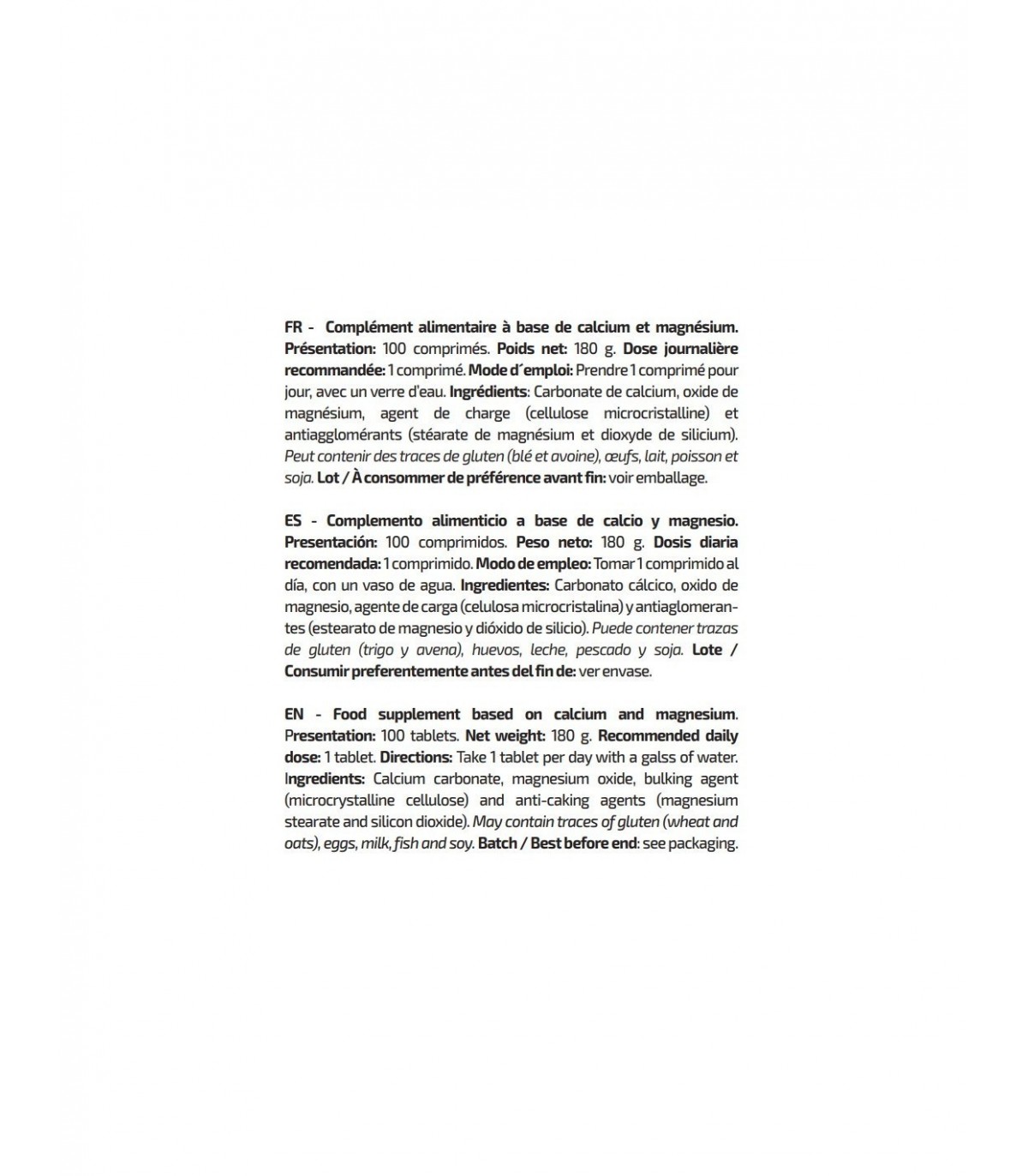 CALCIO Y MAGNESIO CA + MG