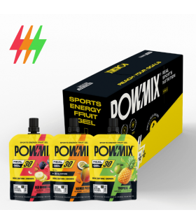 PACK 3 GEL POWMIX REAL 30 CARBS & ELECTROLITOS