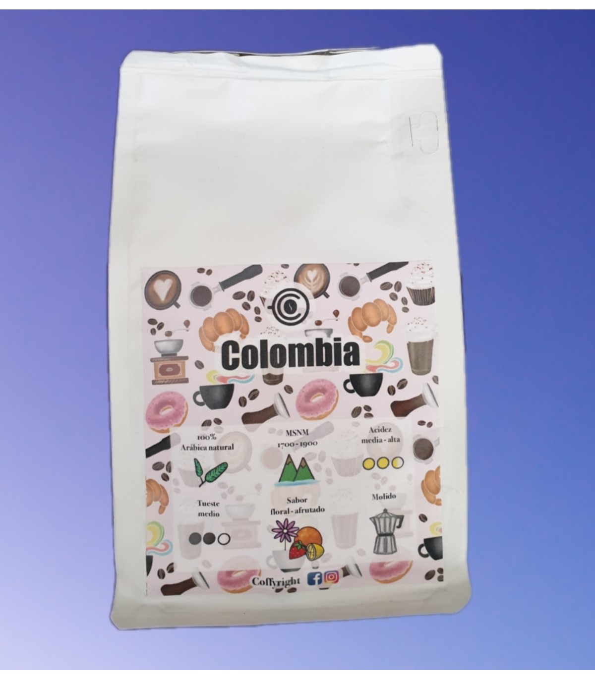 CAFÉ COLOMBIA 100% COFFYRIGHT