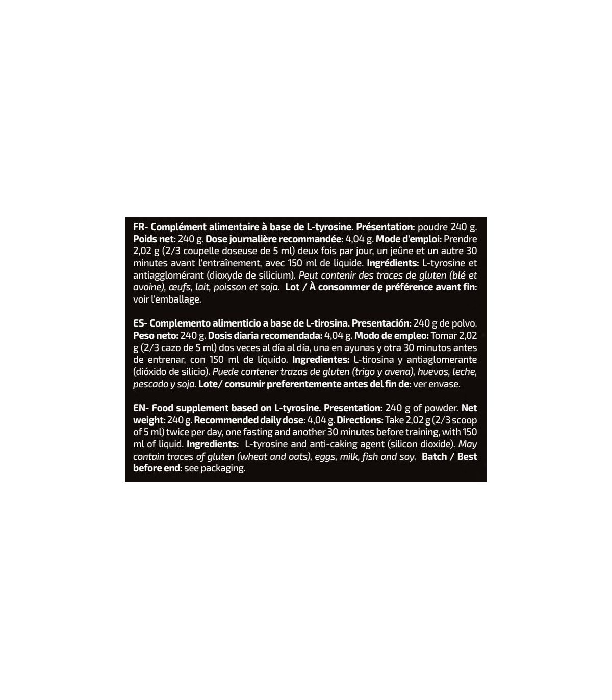 TIROSINA PURE TYROSINE