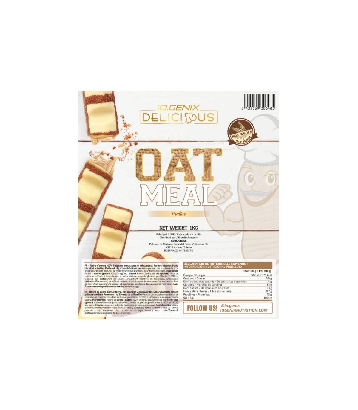 HARINA DE AVENA DELICIOUS OATMEAL